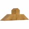 Ekena Millwork Portland Rough Sawn Timber Gable Bracket, Western Red Cedar, 36"W x 12"H x 6"D x 6"F, 8/12 Pitch GBW036X12X0606POR00RWR - alternate 4